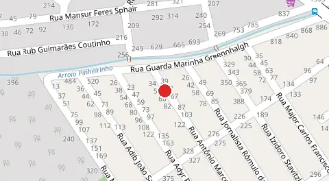 Mapa da localização