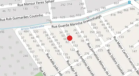 Mapa da localização