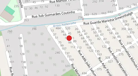 Mapa da localização