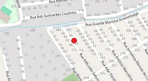 Mapa da localização