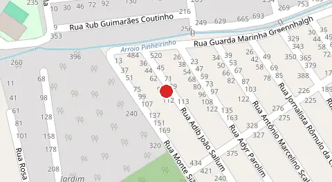 Mapa da localização