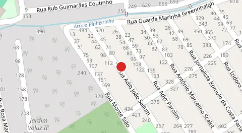 Mapa da localização