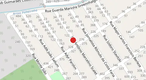 Mapa da localização