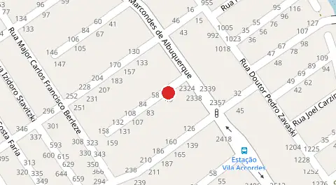 Mapa da localização