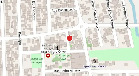 Mapa da localização