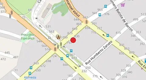 Mapa da localização