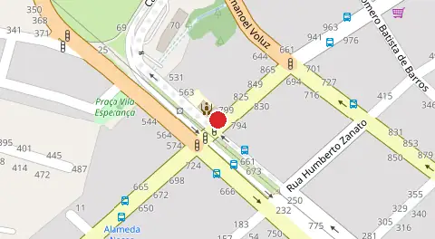Mapa da localização