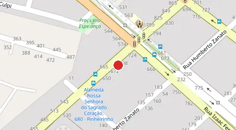 Mapa da localização