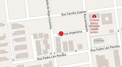 Mapa da localização