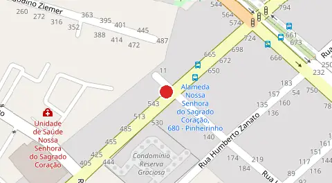 Mapa da localização
