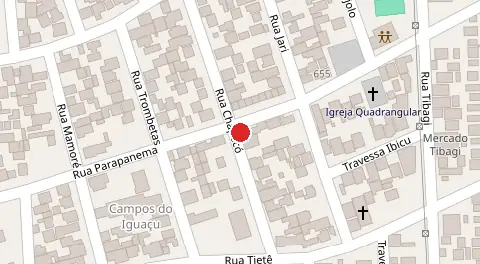 Mapa da localização