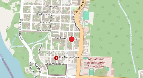 Mapa de Vila Paraguaia