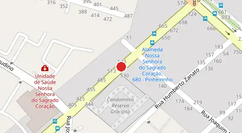 Mapa da localização