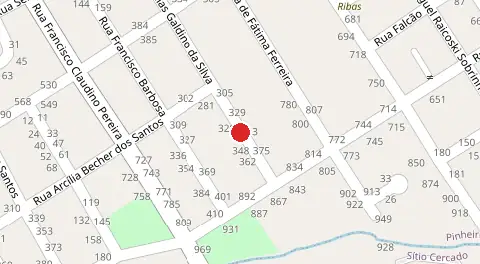 Mapa da localização
