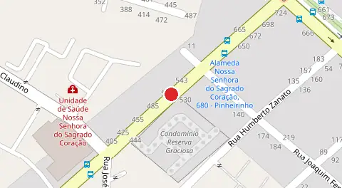 Mapa da localização