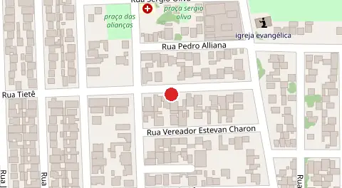 Mapa da localização