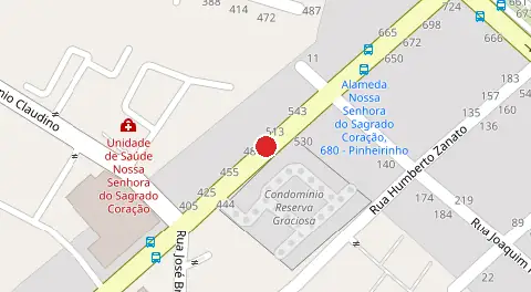Mapa da localização
