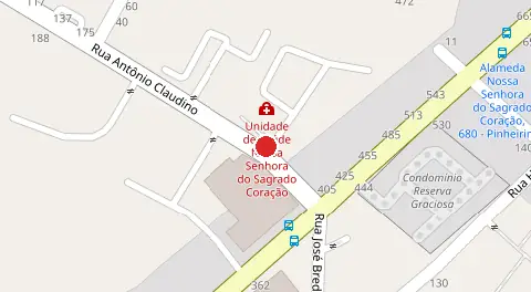 Mapa da localização