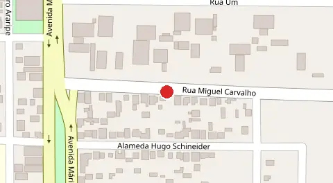Mapa da localização