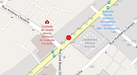 Mapa da localização