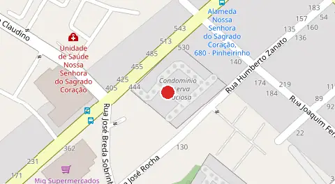 Mapa da localização