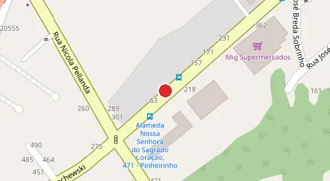 Mapa da localização