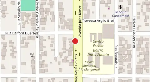Mapa da localização