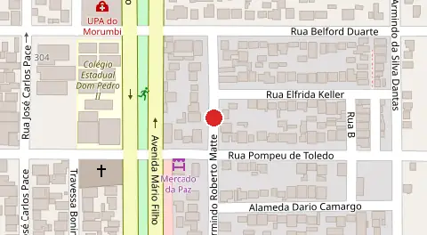 Mapa da localização