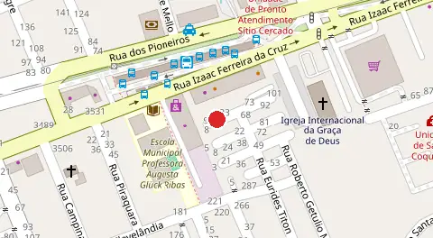 Mapa da localização