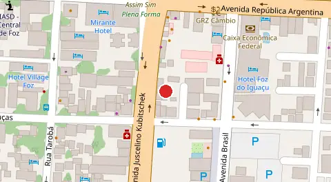 Mapa da localização