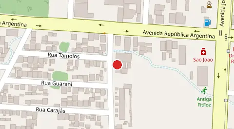Mapa da localização