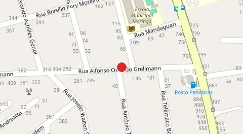 Mapa da localização