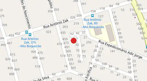 Mapa da localização
