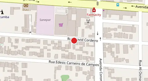 Mapa da localização