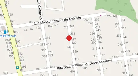 Mapa da localização