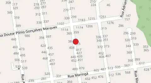 Mapa da localização