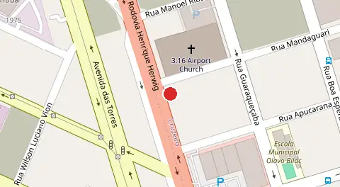 Mapa da localização