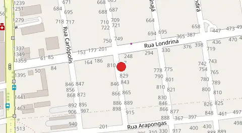 Mapa da localização
