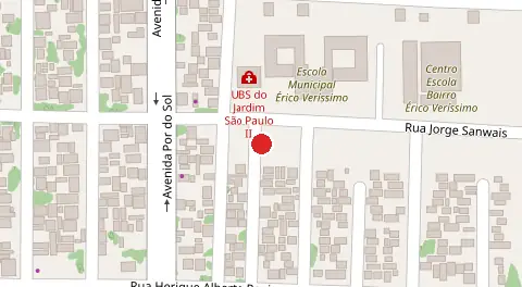 Mapa da localização