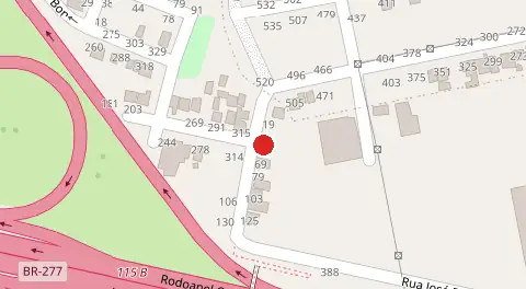 Mapa da localização