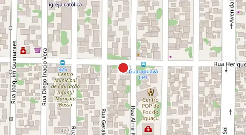 Mapa da localização