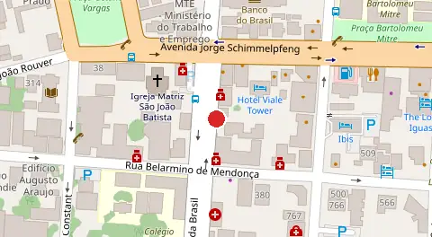 Mapa da localização