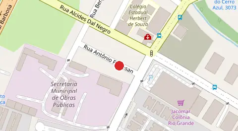Mapa da localização
