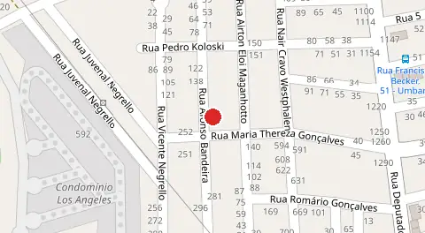 Mapa da localização