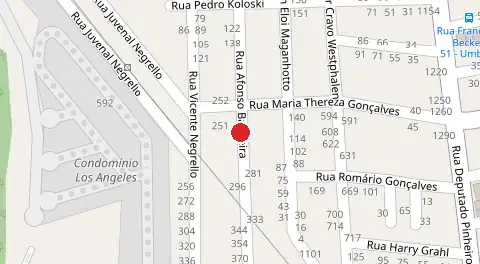 Mapa da localização