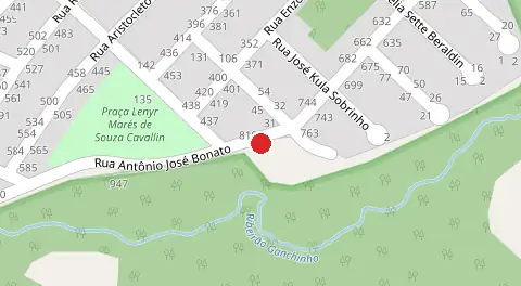 Mapa da localização