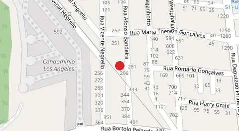 Mapa da localização