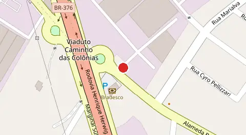 Mapa da localização