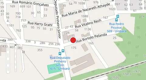 Mapa da localização