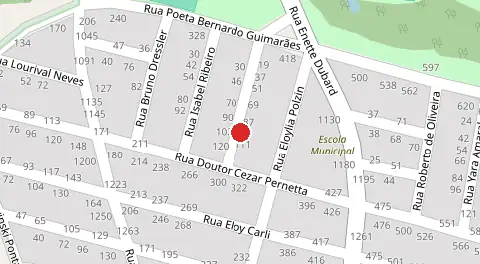 Mapa da localização